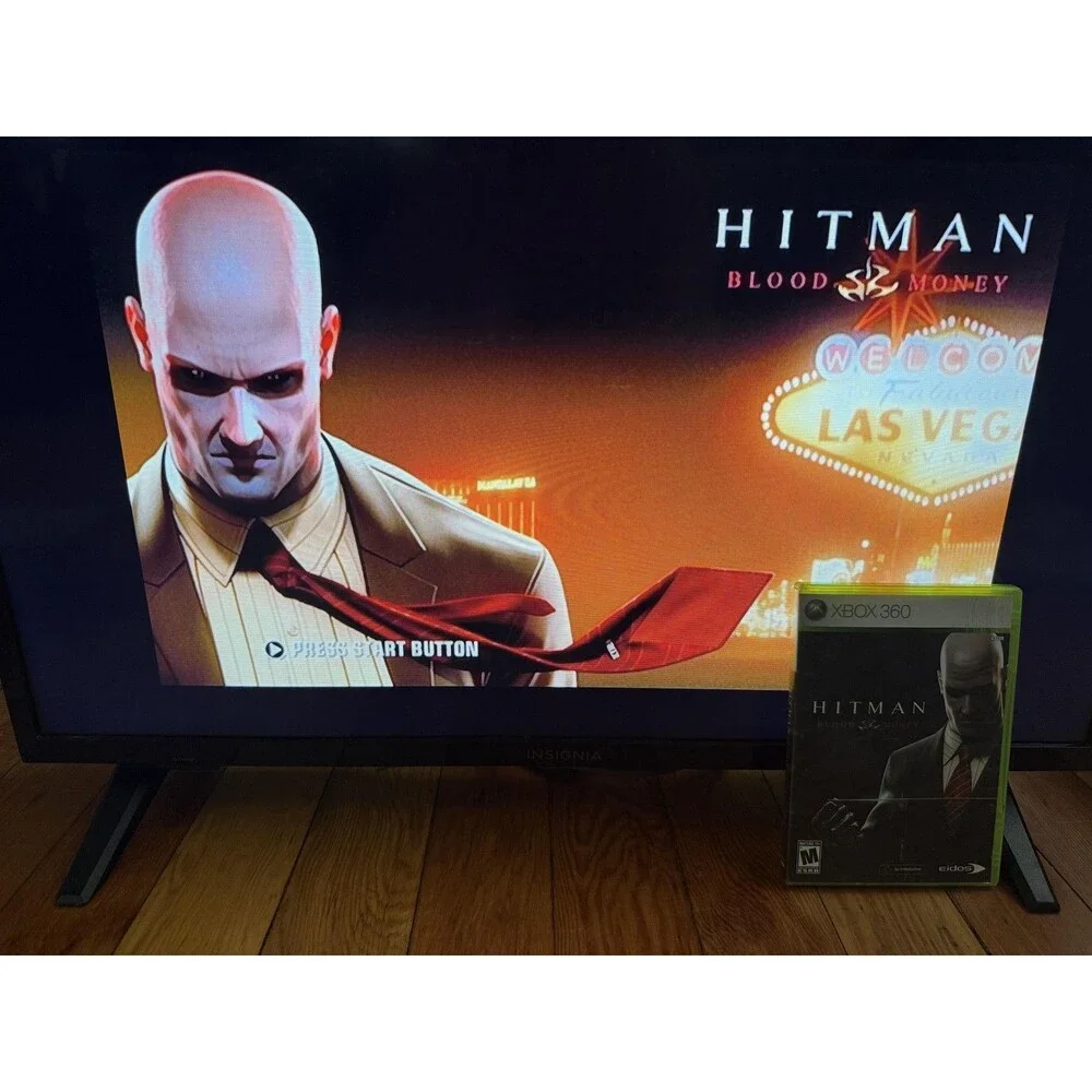Hitman Blood Money Microsoft Xbox 360 Game Complete CIB Tested M 2006 Eidos